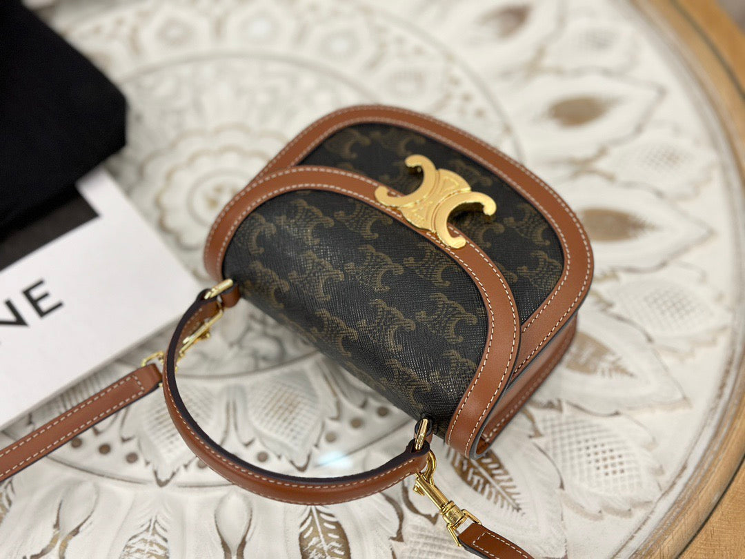 셀린느 미니 베사체 토트백 캔버스