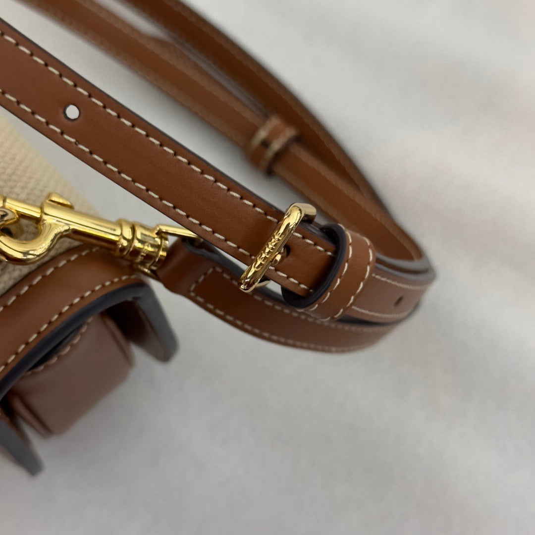 셀린느 미니 베사체 토트백 텍스타일