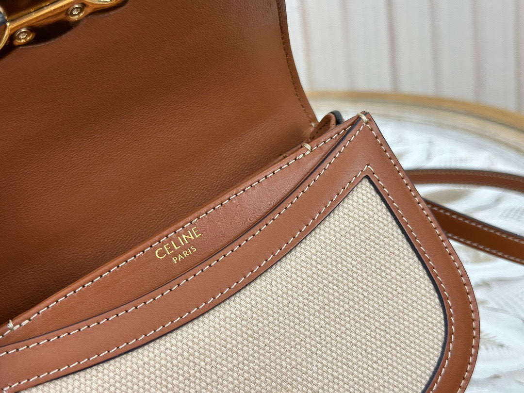 셀린느 미니 베사체 토트백 텍스타일