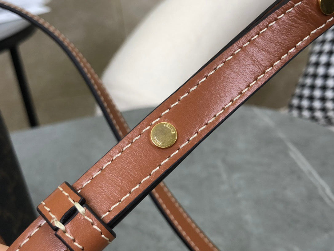 셀린느 카바스 드 프랑스 숄더백 캔버스