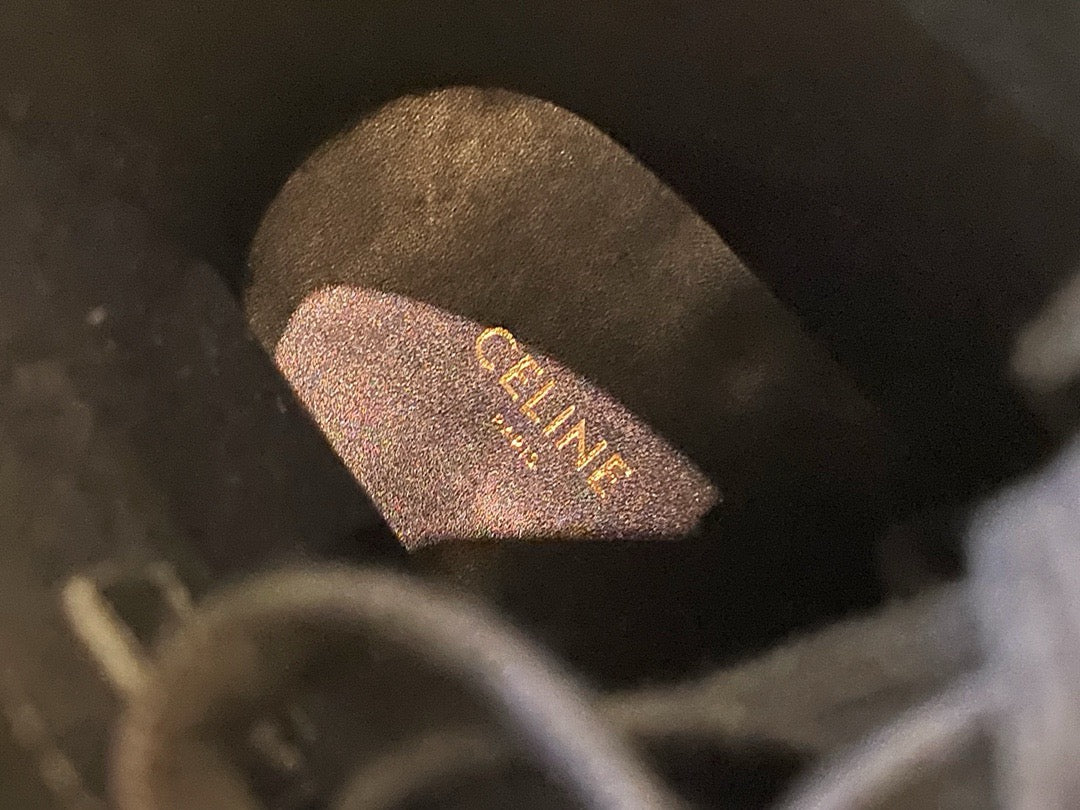 셀린느 나일론 벌키 레이스업 부츠