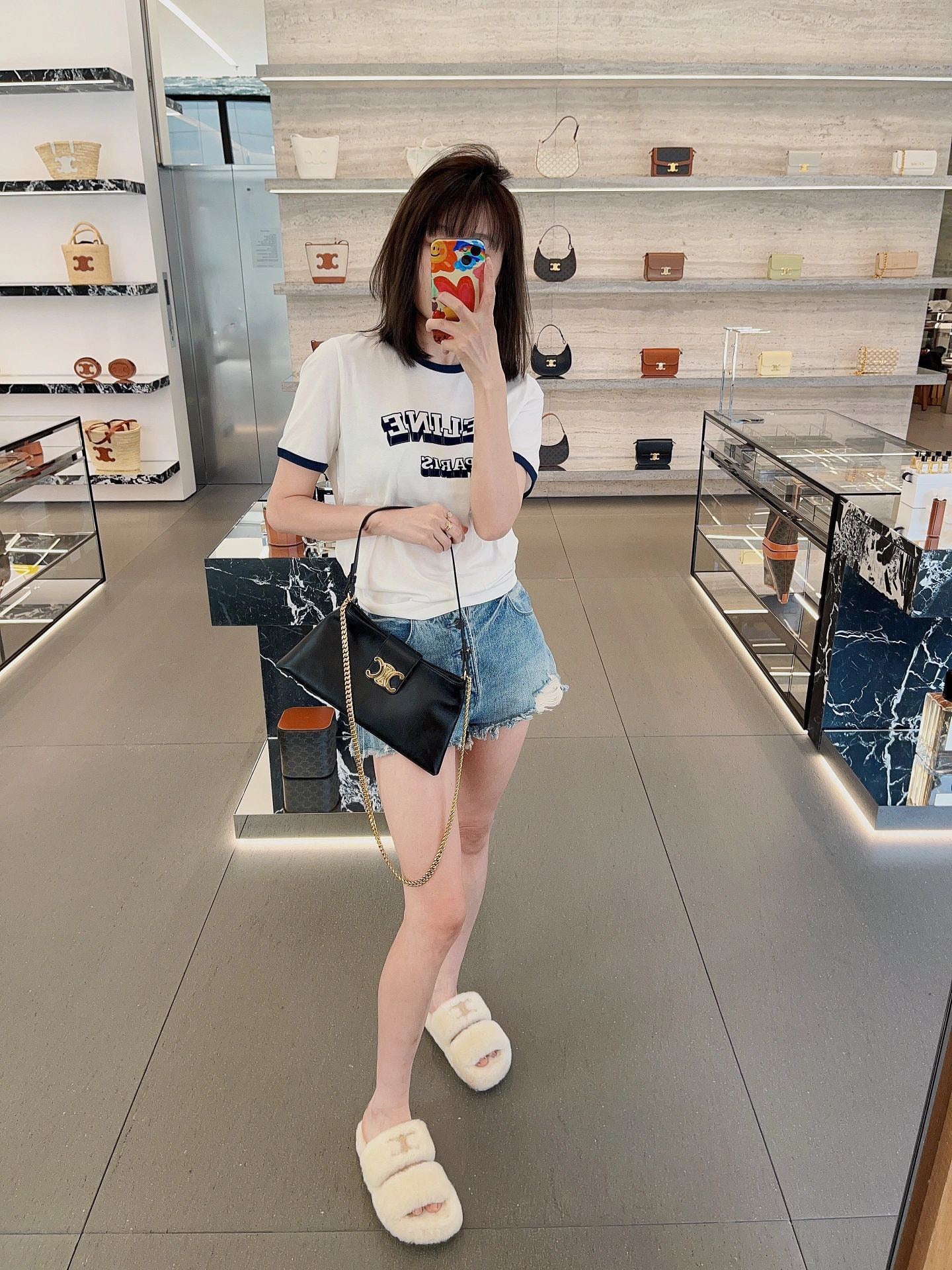 셀린느 윌튼 트리옹프 클러치 숄더백