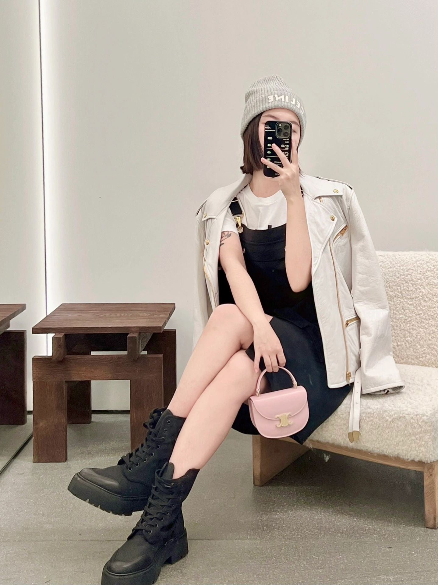 셀린느 클레아 베사체 탑핸들백 미니