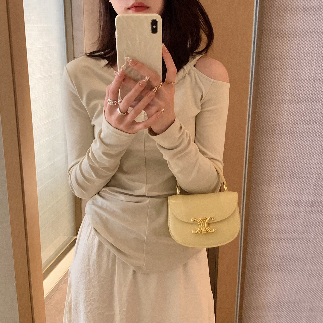 셀린느 클레아 베사체 탑핸들백 미니