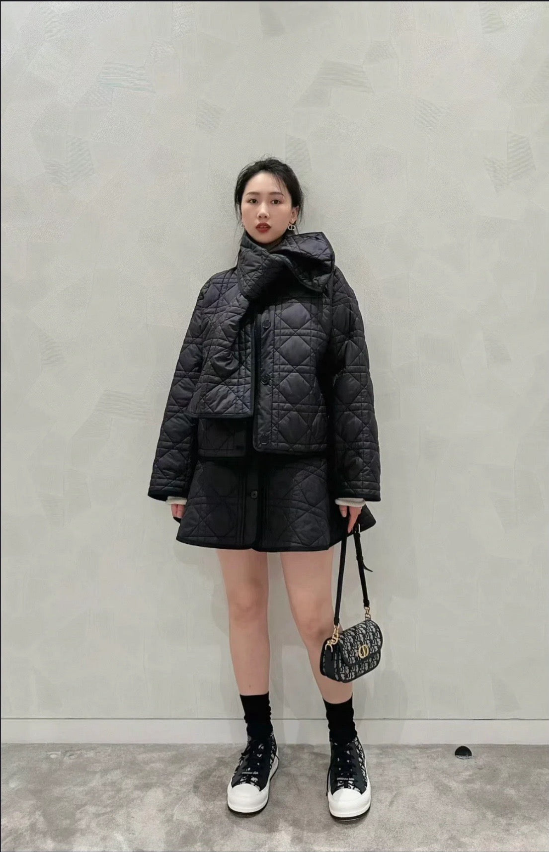 디올 워크엔디올 플랫폼 테크니컬 메시 스니커즈