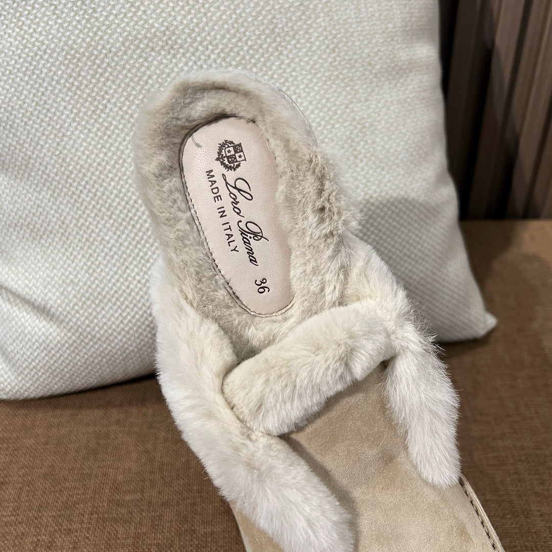 로로피아나 퍼 산토니 앵클 부츠