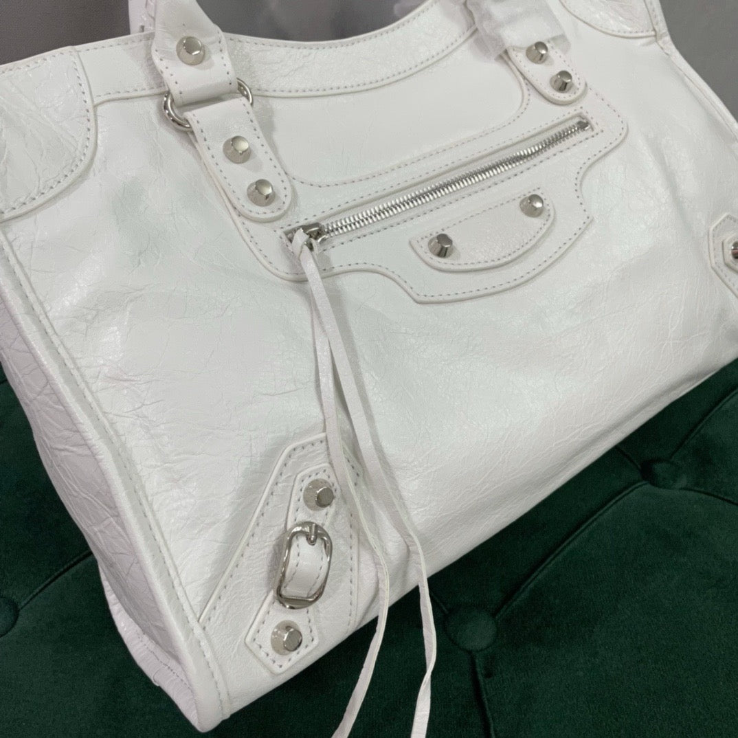 발렌시아가 르 시티백 미디움 (화이트)