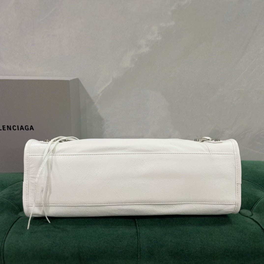 발렌시아가 르 시티백 미디움 (화이트)