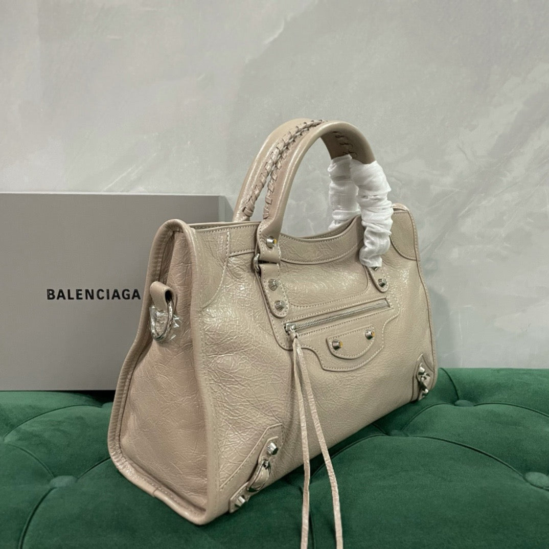 발렌시아가 르 시티백 미디움 (베이지)