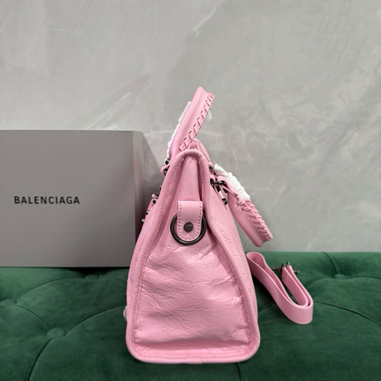 발렌시아가 르 시티백 미디움 (핑크)