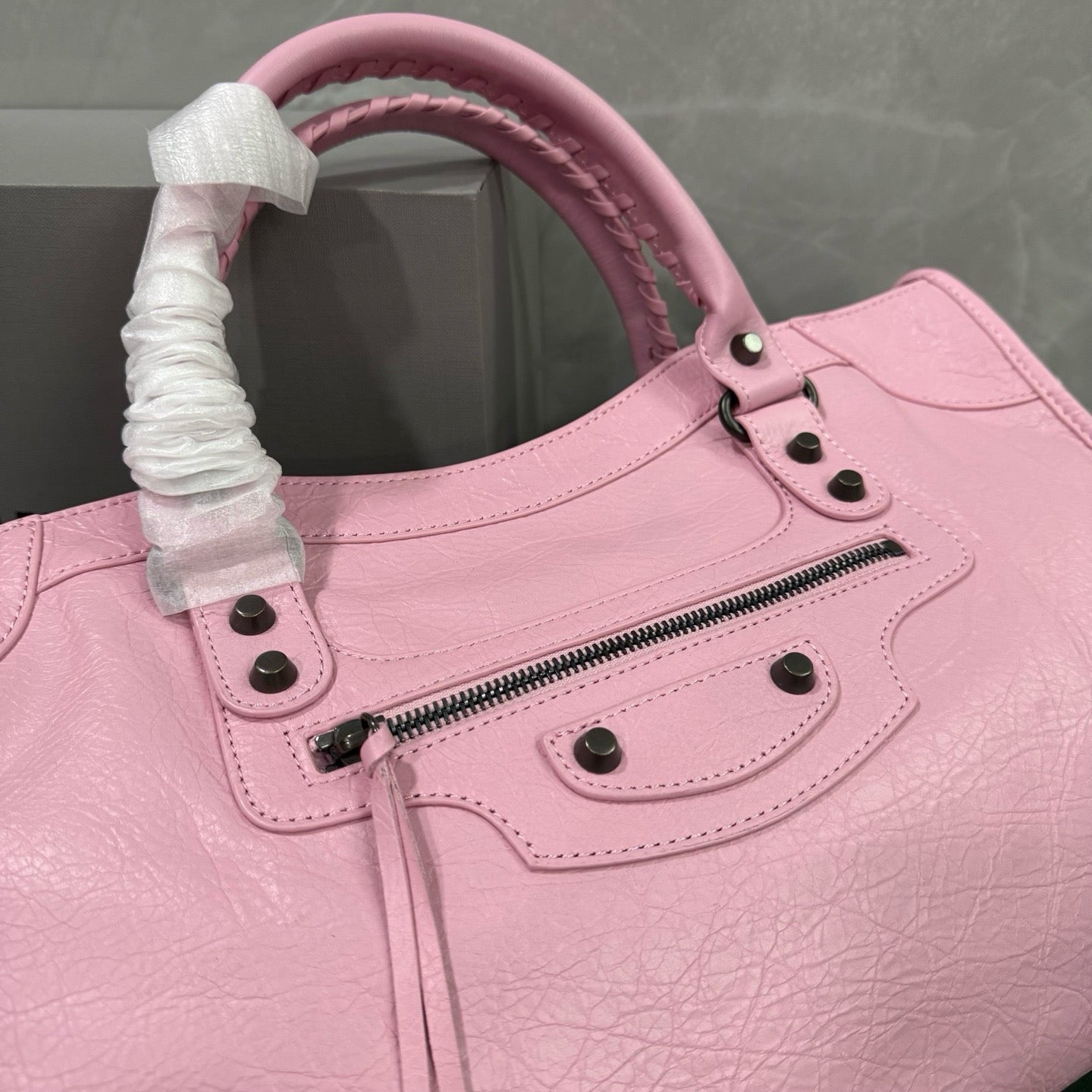 발렌시아가 르 시티백 미디움 (핑크)