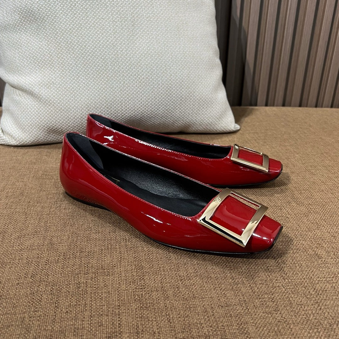 로저비비에 트럼펫 메탈 플랫 슈즈