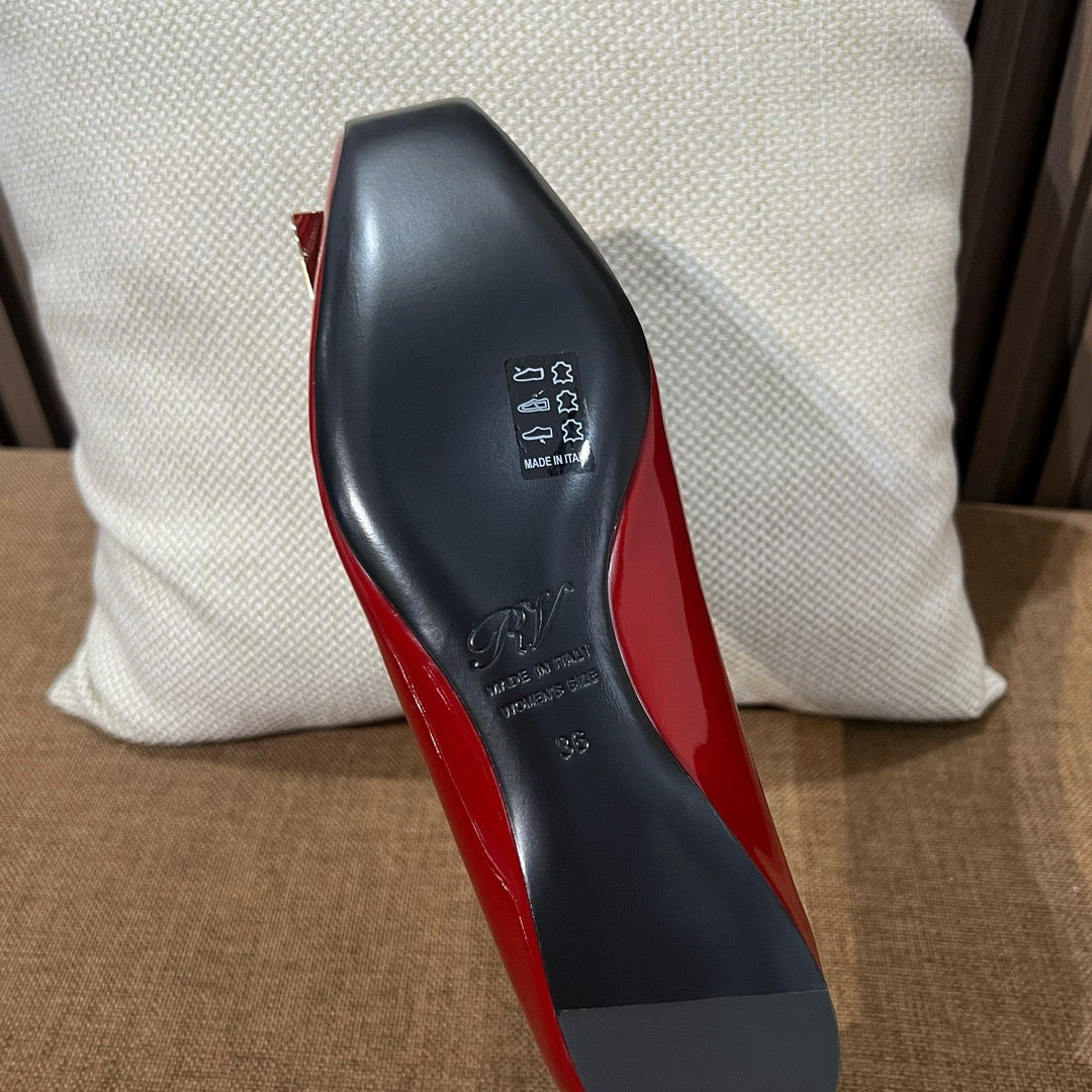 로저비비에 트럼펫 메탈 플랫 슈즈