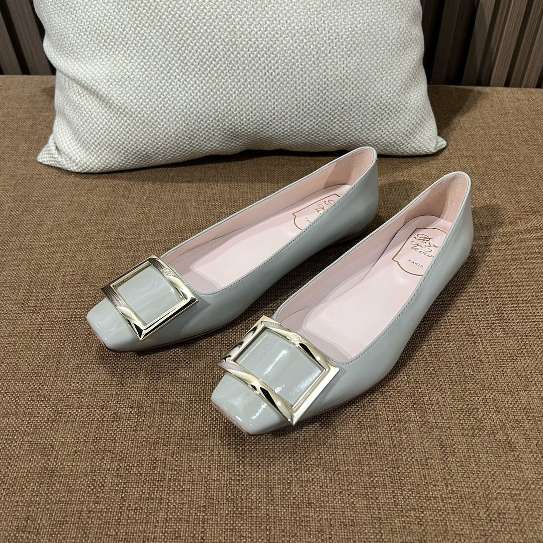 로저비비에 트럼펫 메탈 플랫 슈즈