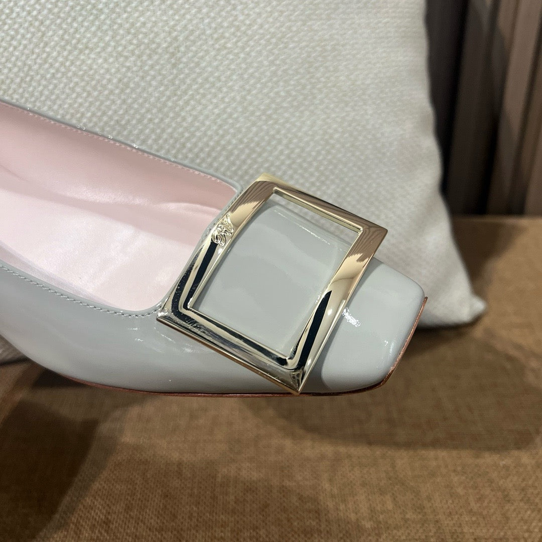 로저비비에 트럼펫 메탈 플랫 슈즈