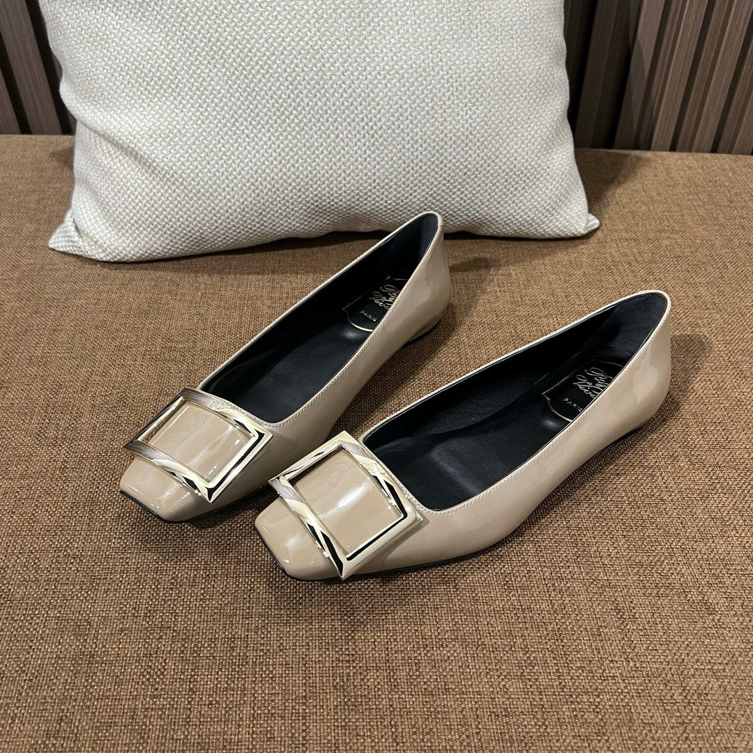 로저비비에 트럼펫 메탈 플랫 슈즈