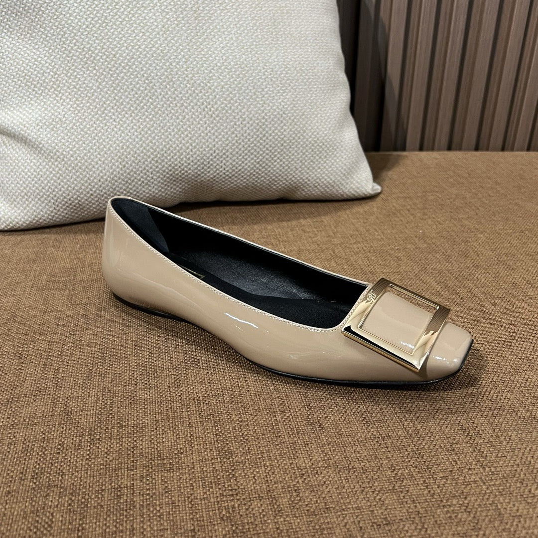 로저비비에 트럼펫 메탈 플랫 슈즈