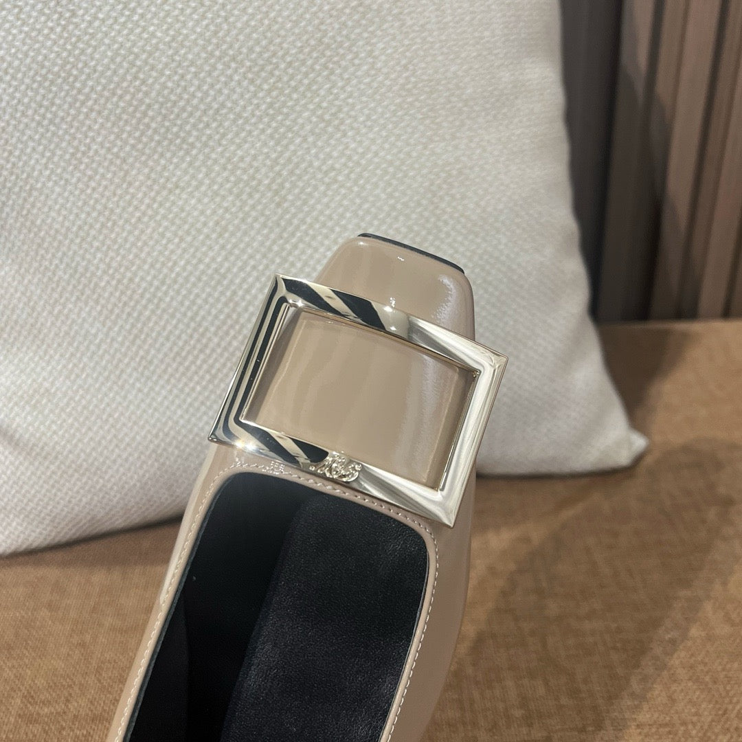 로저비비에 트럼펫 메탈 플랫 슈즈