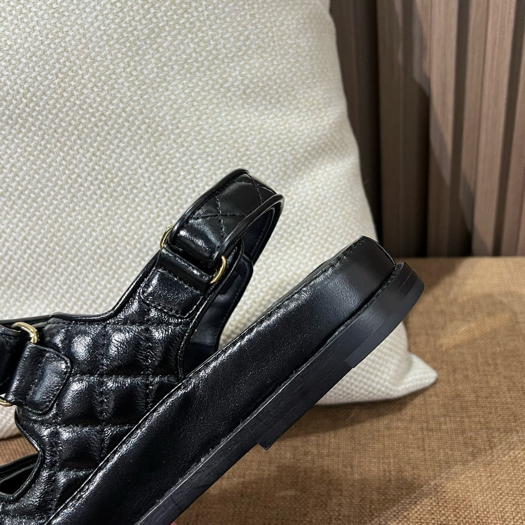 샤넬 크럼플드 샌들