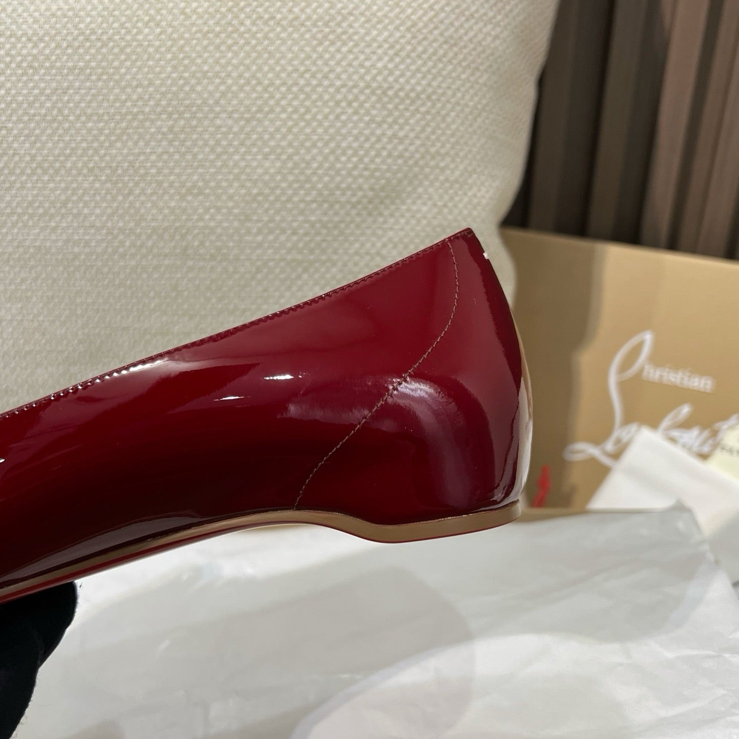 메종 마르지엘라 X 크리스찬 루부탱 플랫 슈즈