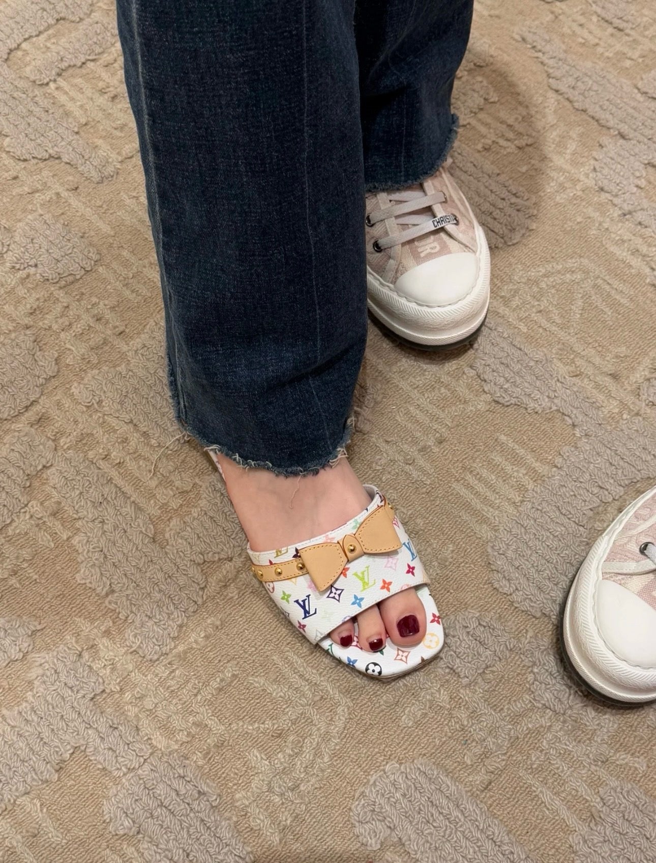 루이비통 X 무라카미 6AM 플랫 뮬