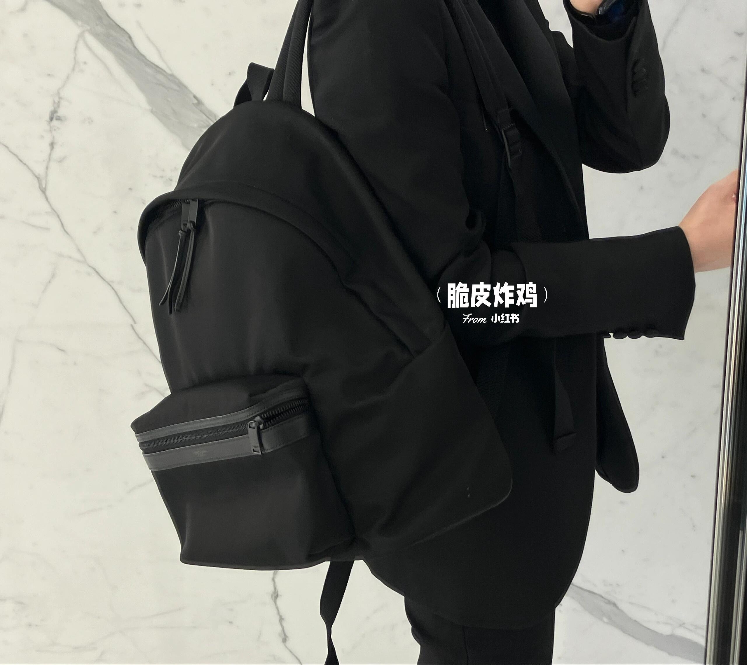 생로랑 씨티 백팩 에코닐