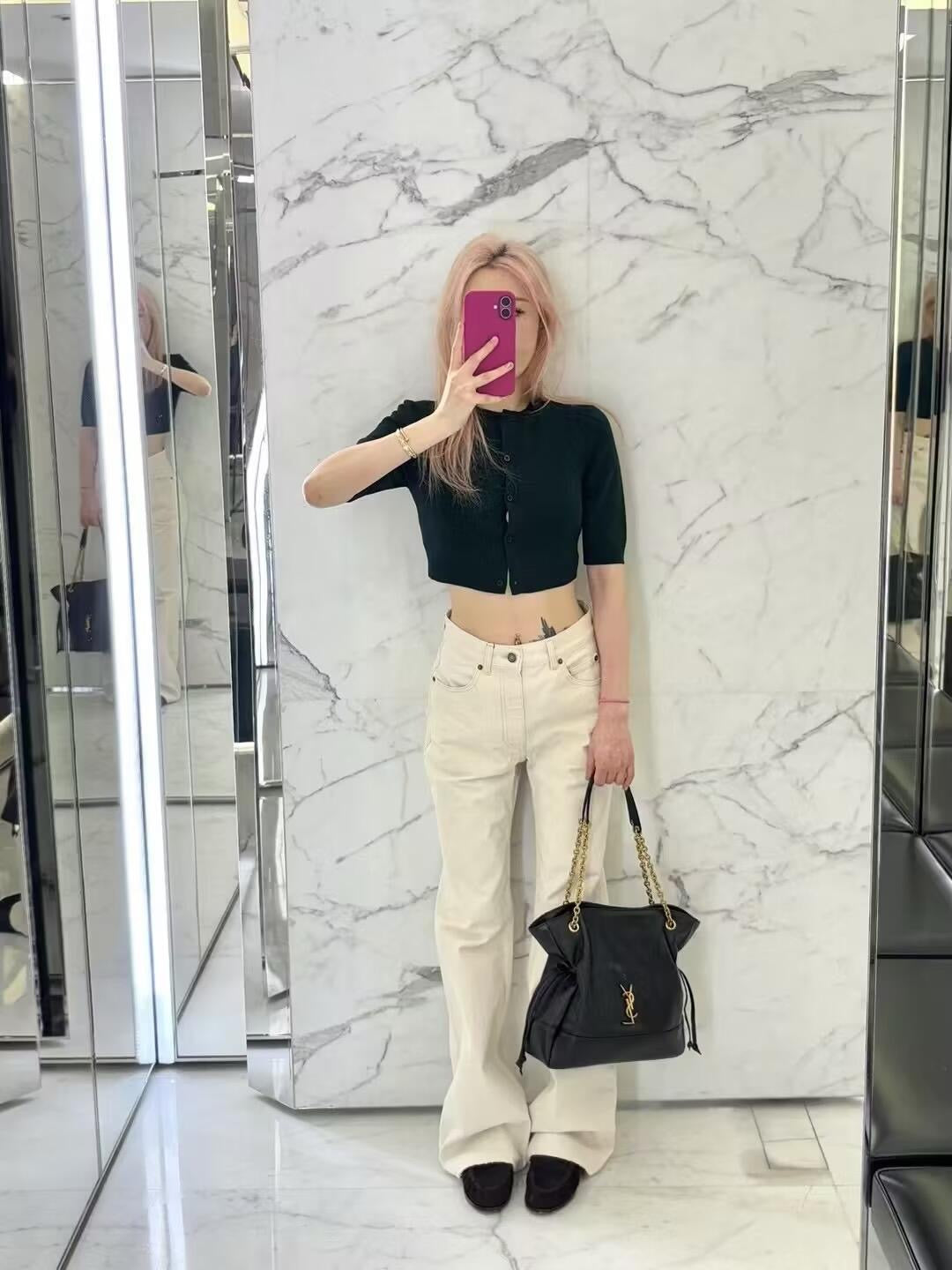 생로랑 제이미 4.3 포숑 램스킨 스몰