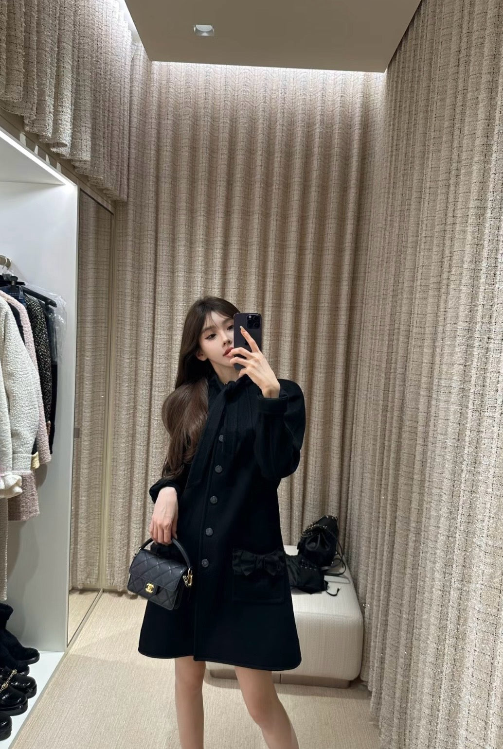 샤넬 24K 핸들 플랩백 미니