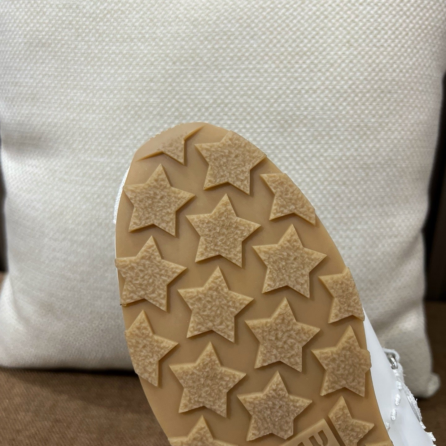 미우미우 블리치드 나파 가죽 발레리나