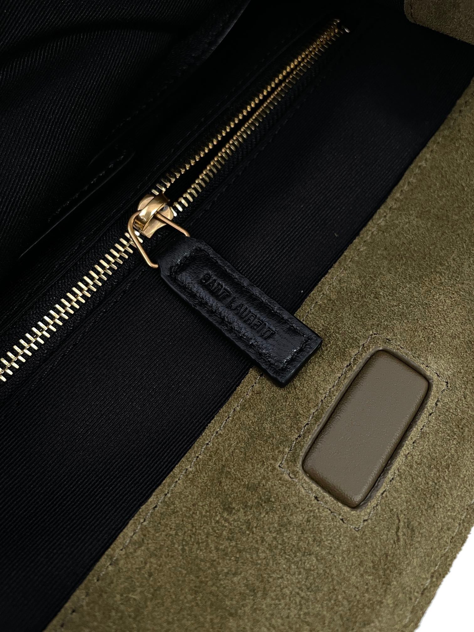 생로랑 니키 쇼핑백 빈티지 레더 미디움