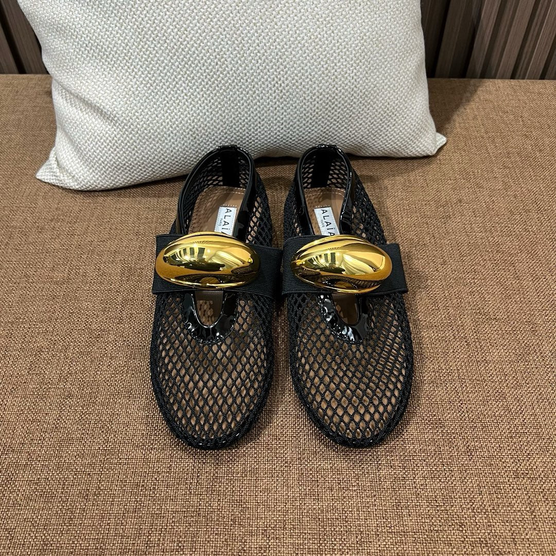 알라이아 발레 플랫 쥬얼 피쉬넷