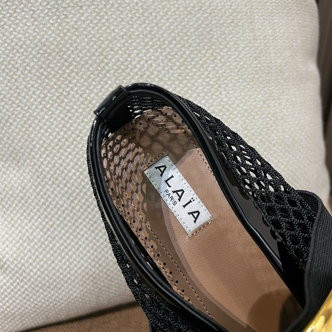 알라이아 발레 플랫 쥬얼 피쉬넷