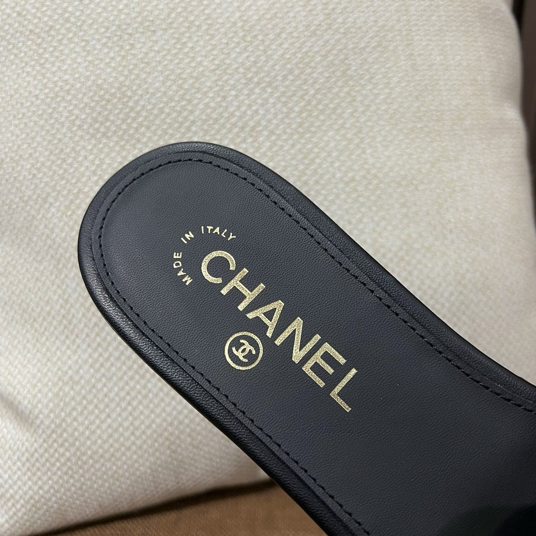 샤넬 25C 퀄팅 슬리퍼