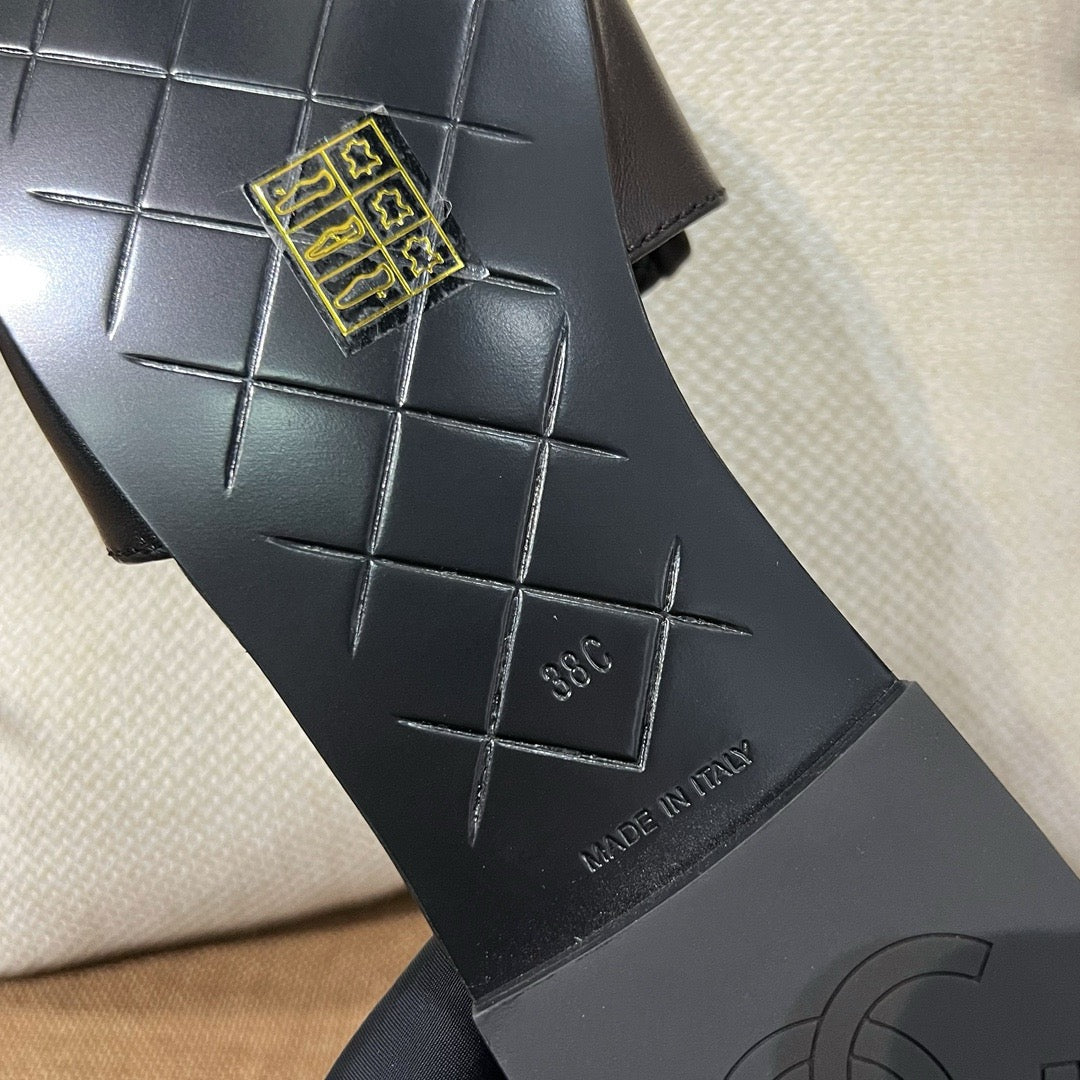 샤넬 25C 퀄팅 슬리퍼