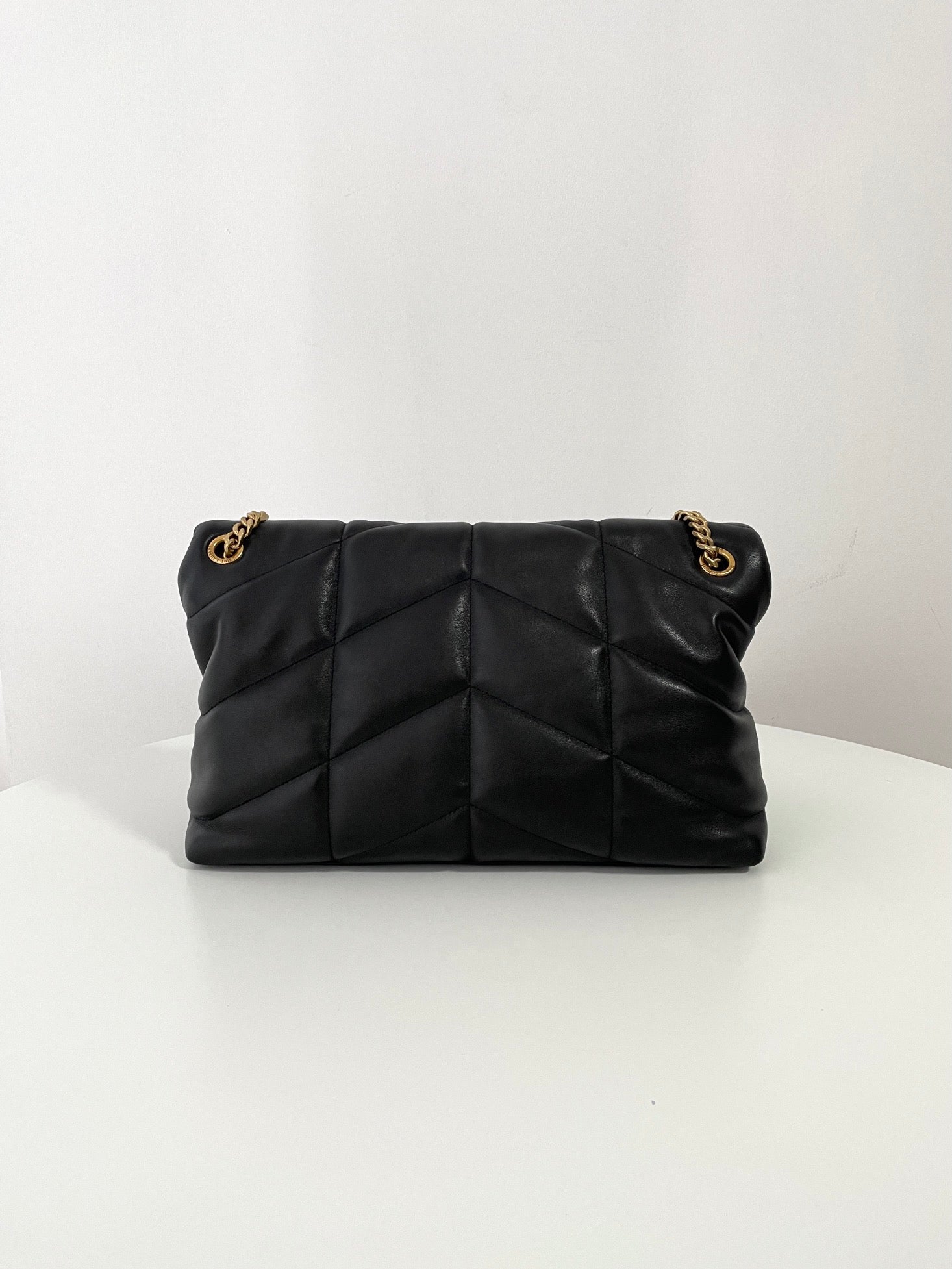 생로랑 루루 푸퍼백 미디움(금장)