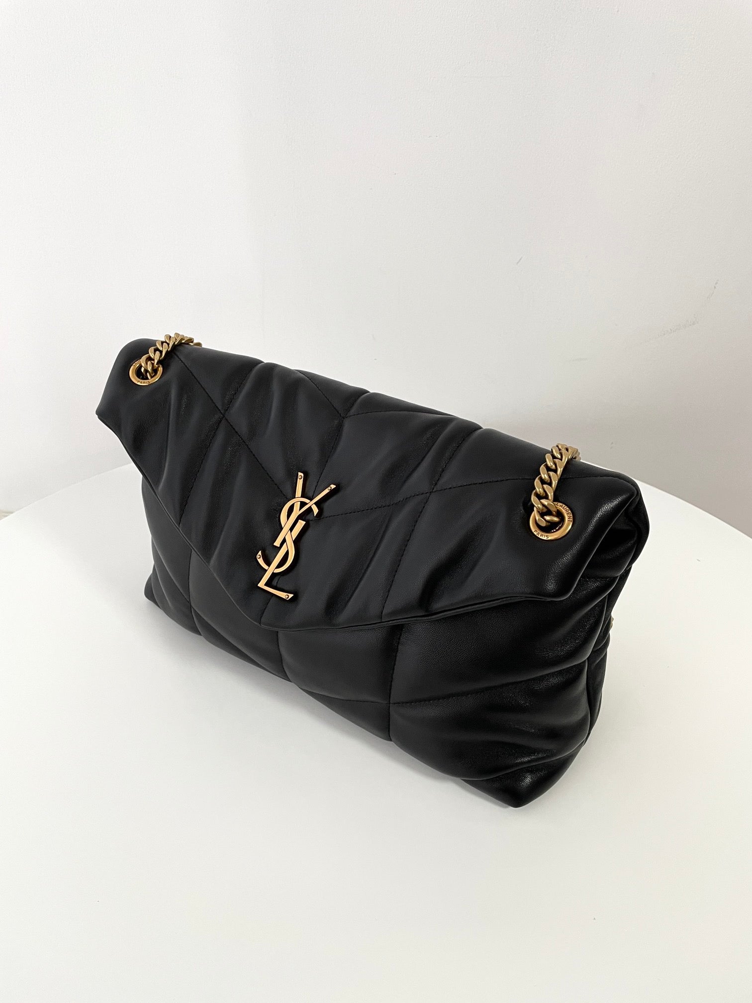 생로랑 루루 푸퍼백 미디움(금장)