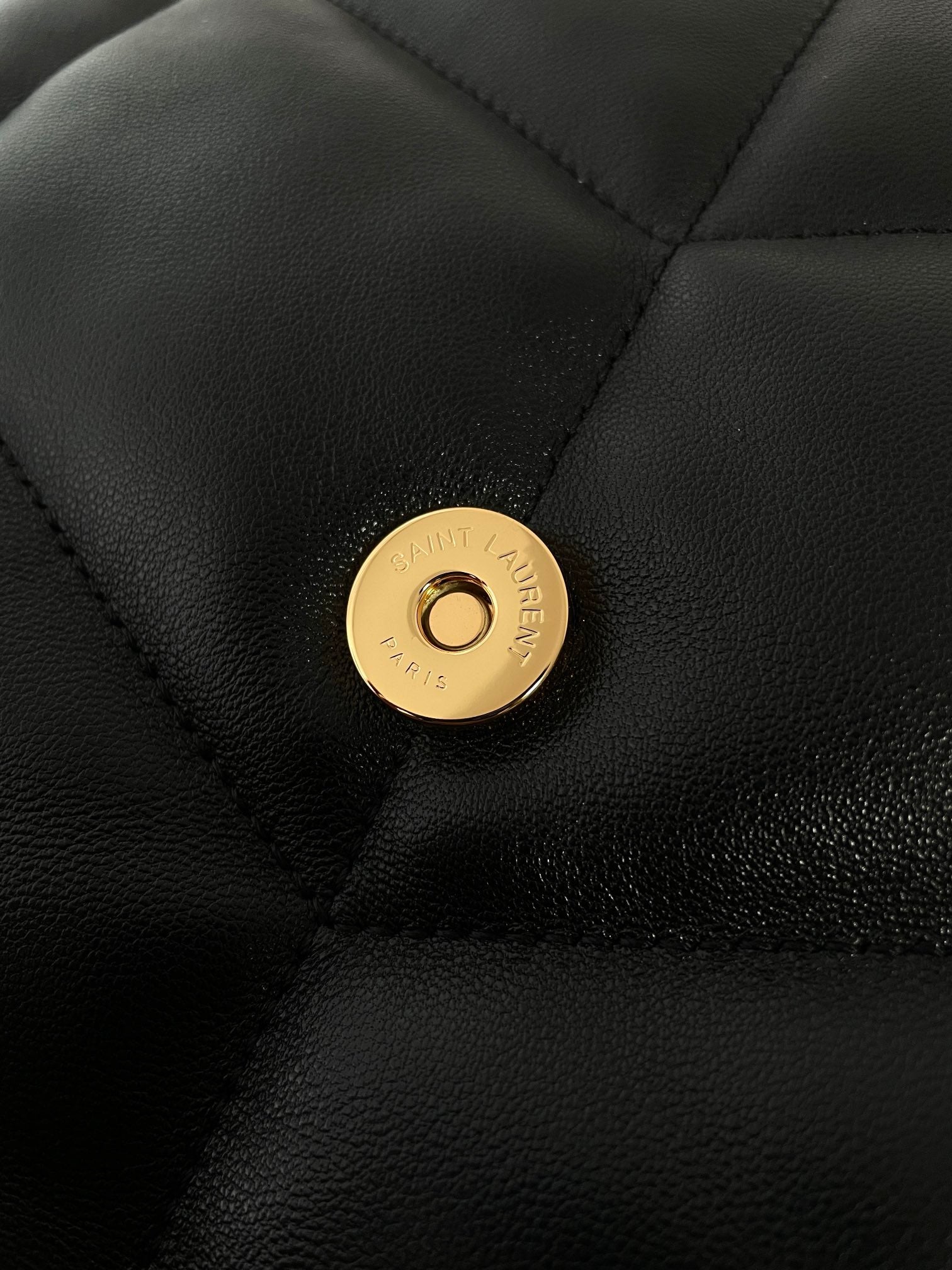 생로랑 루루 푸퍼백 미디움(금장)