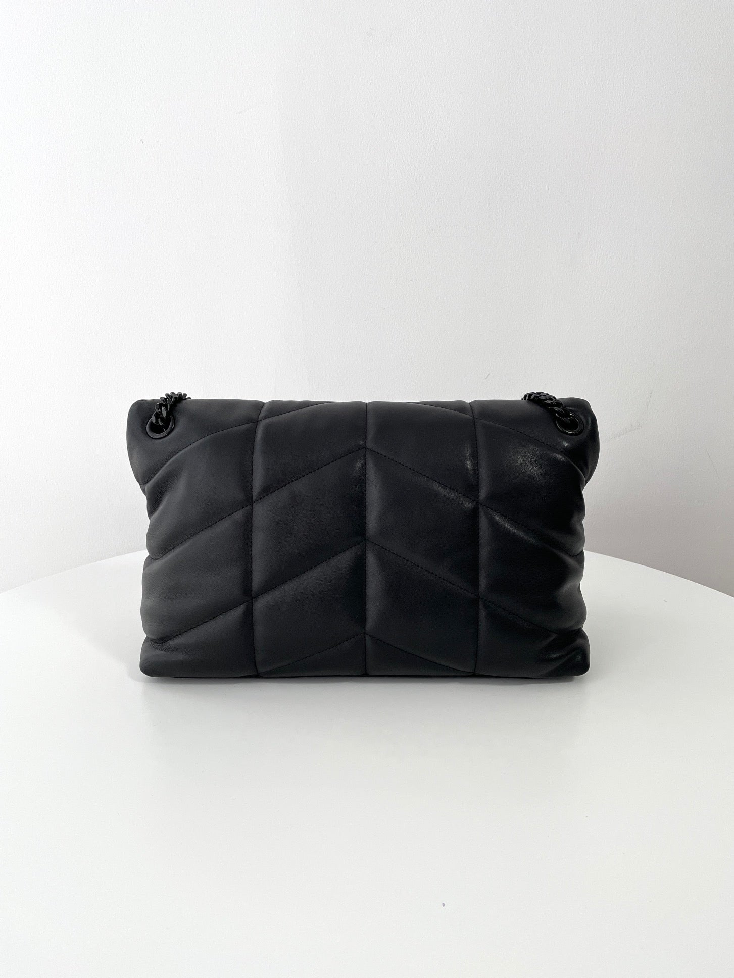 생로랑 루루 푸퍼백 미디움(흑장)