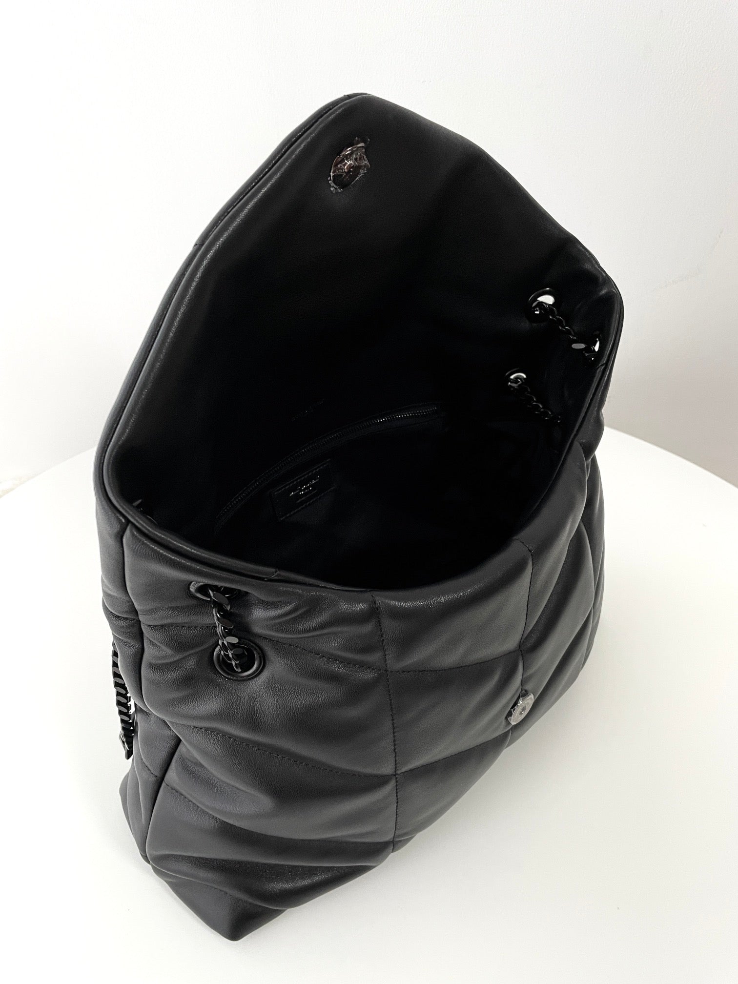 생로랑 루루 푸퍼백 미디움(흑장)