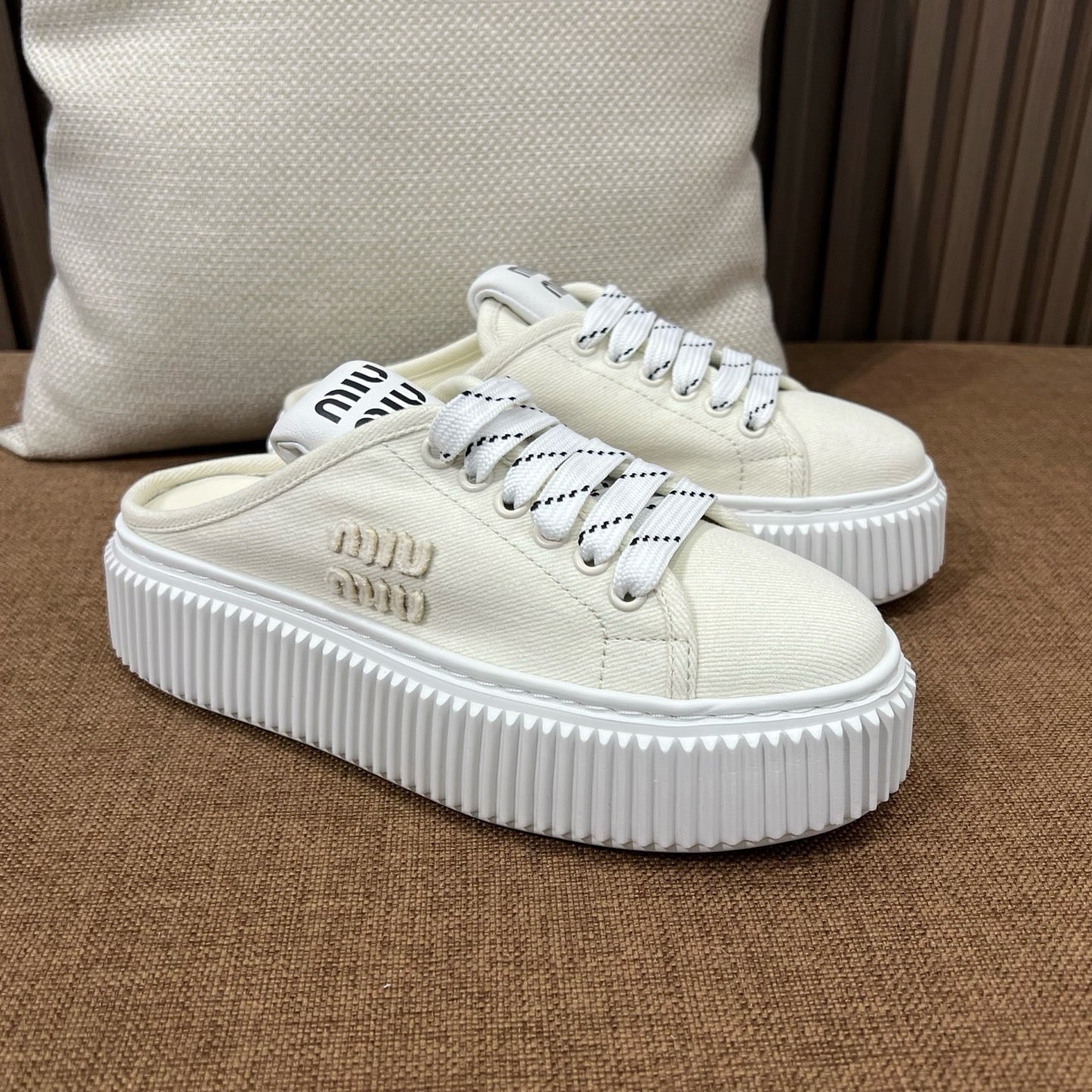 미우미우 데님 뮬