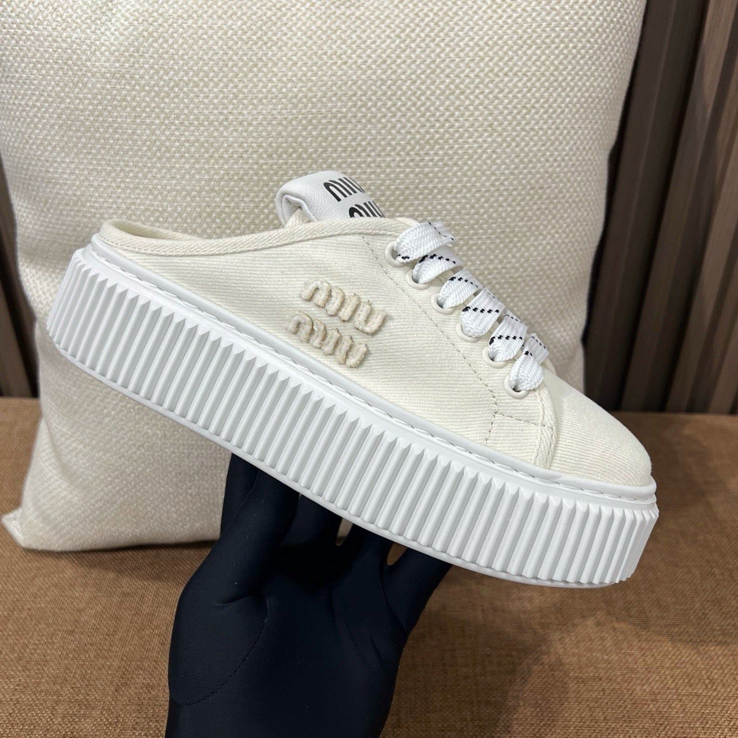 미우미우 데님 뮬