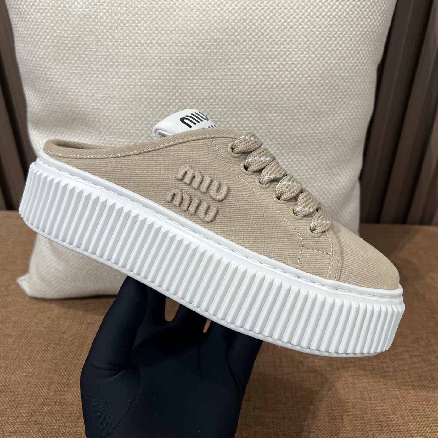 미우미우 데님 뮬