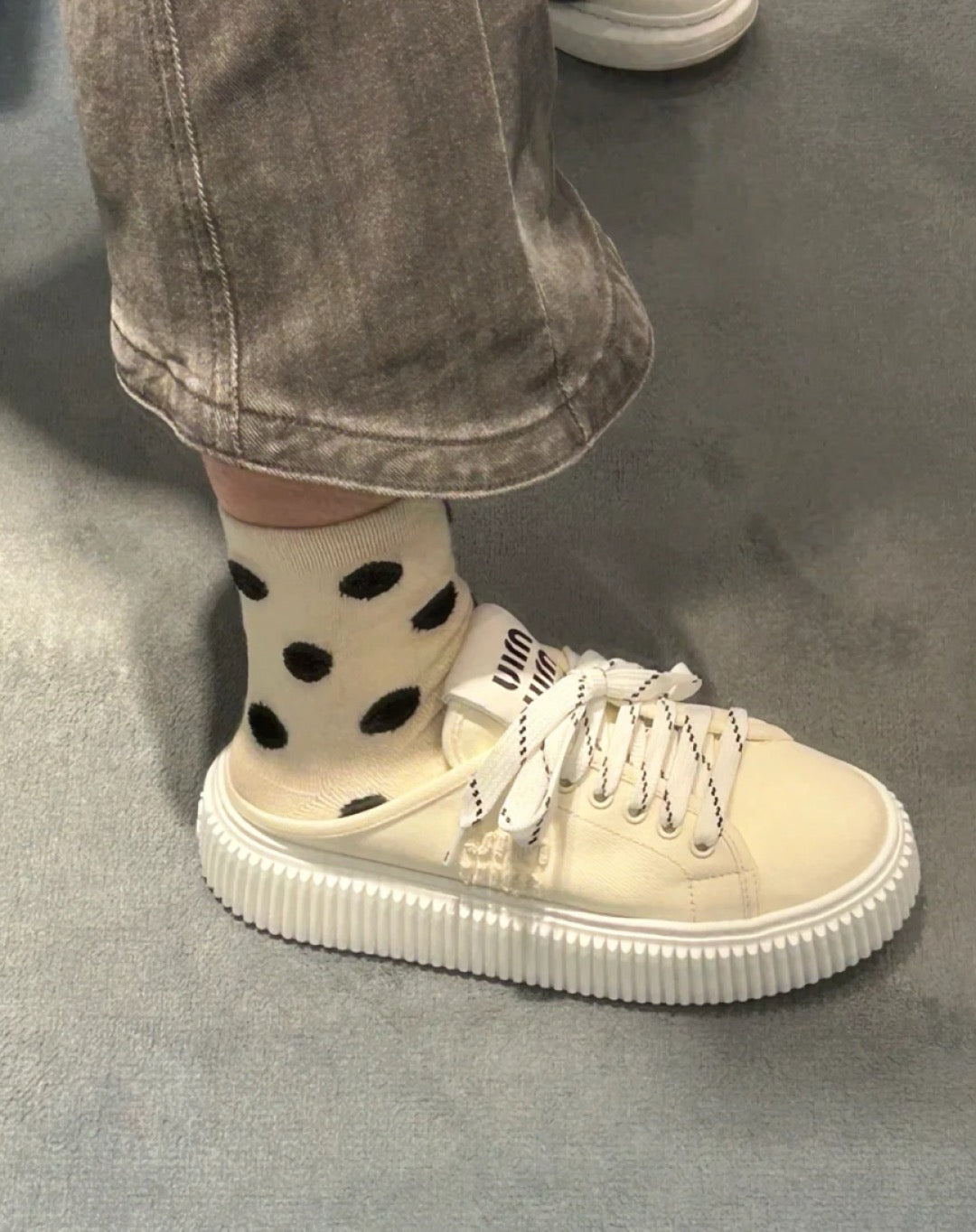 미우미우 데님 뮬