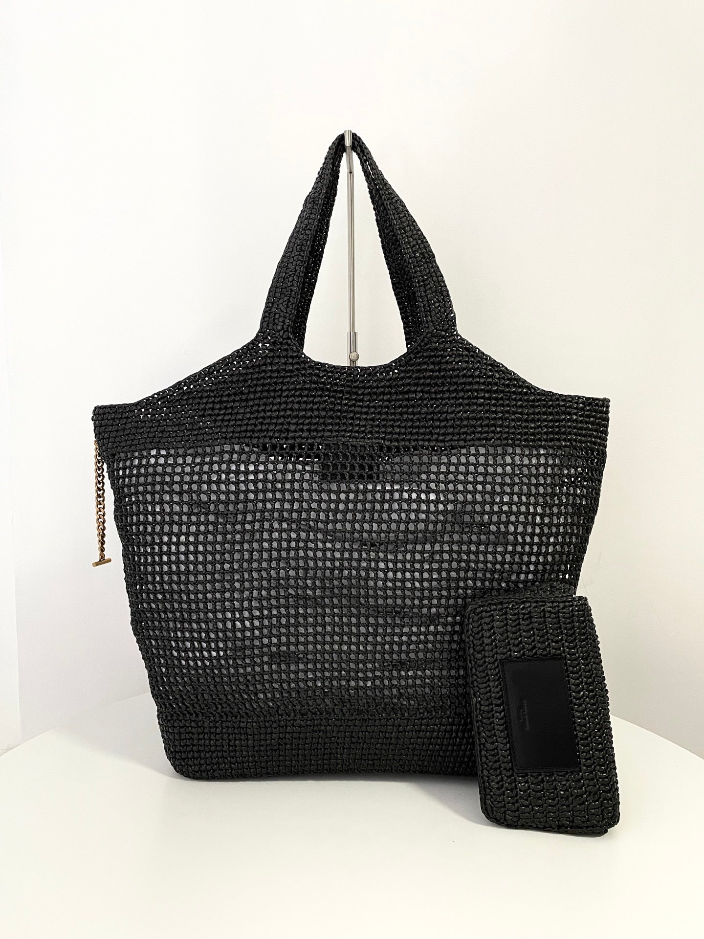 생로랑 이카레 라피아 백