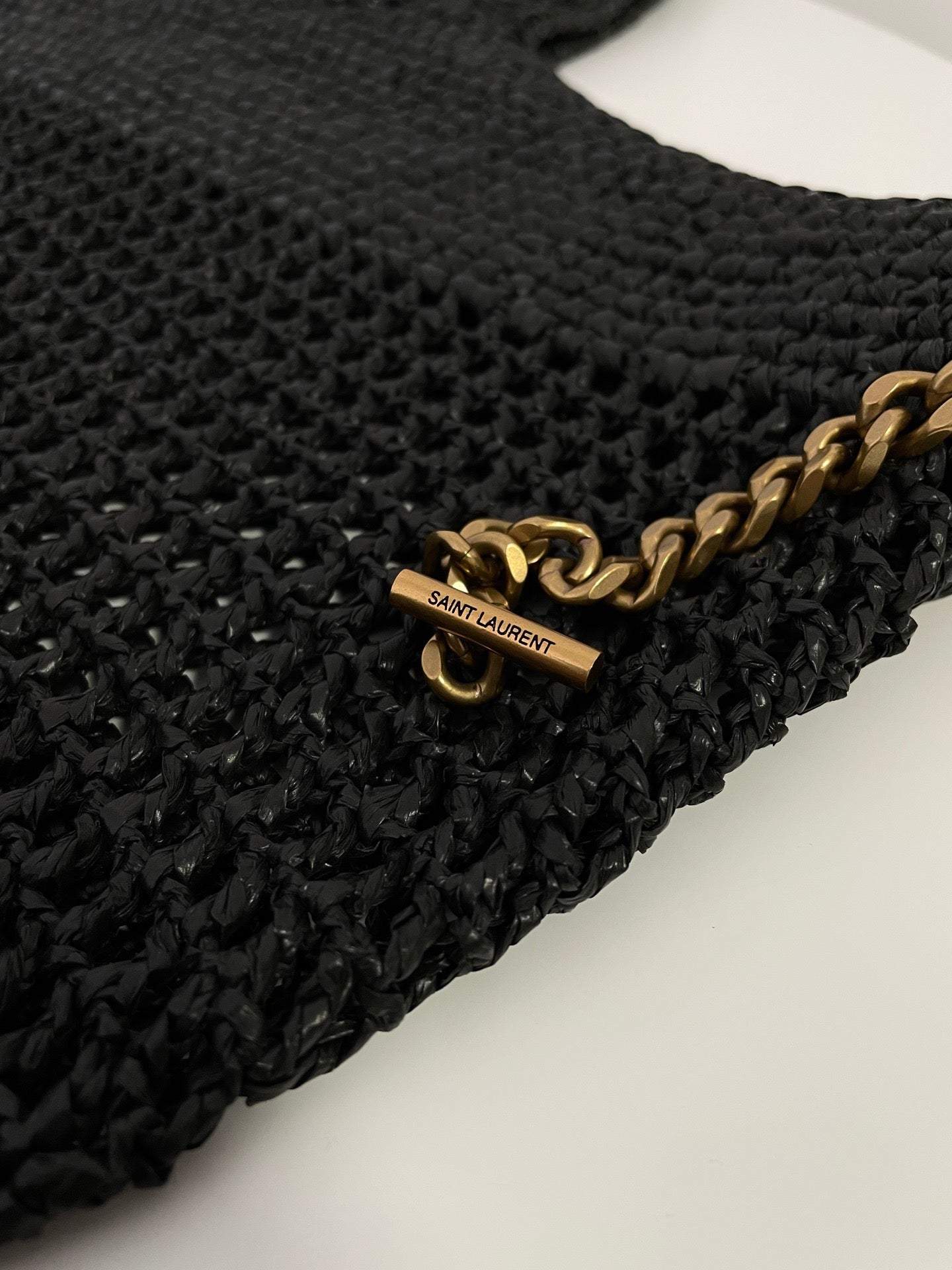 생로랑 이카레 라피아 백