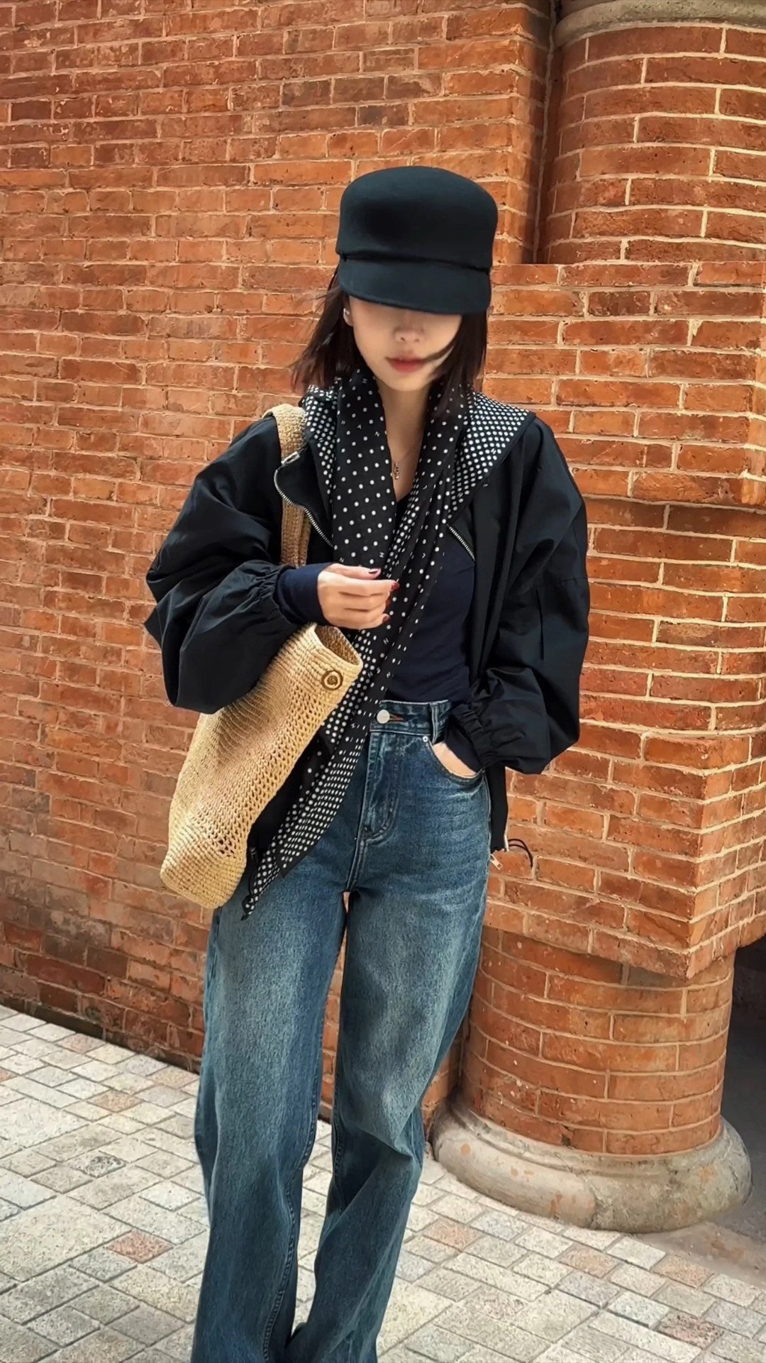 생로랑 이카레 라피아 백