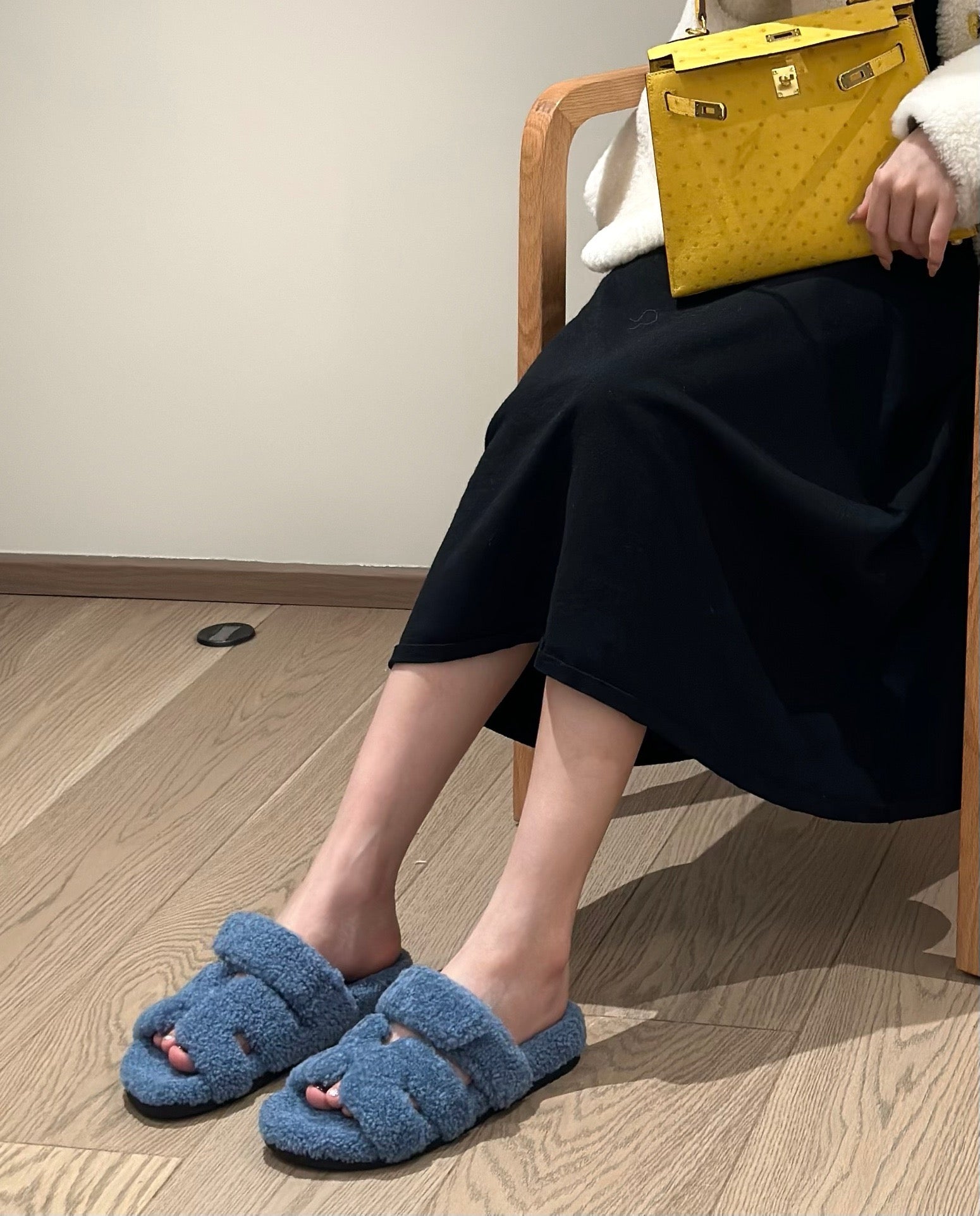에르메스 CHYPRE 시프레 샌들 시어링