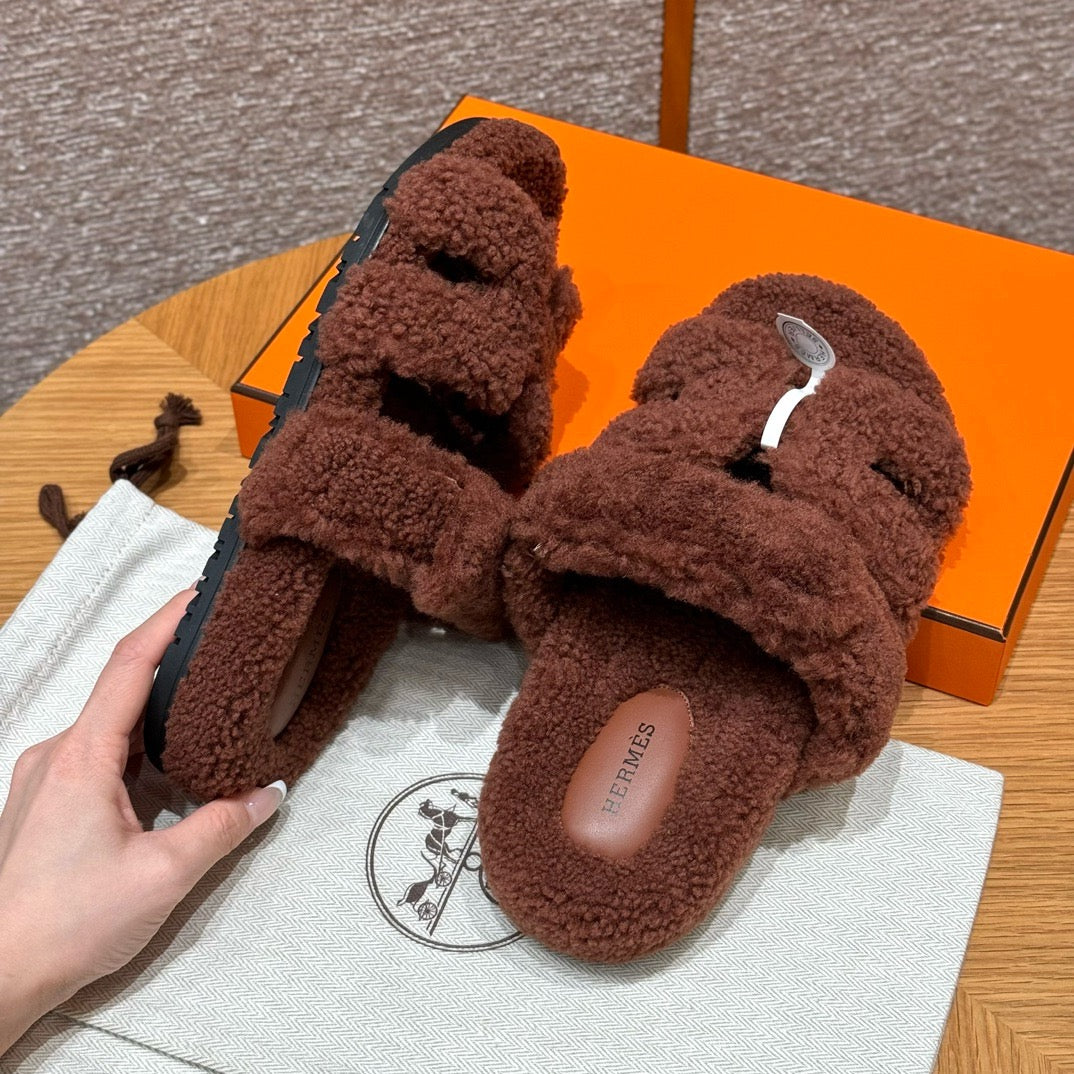 에르메스 CHYPRE 시프레 샌들 시어링