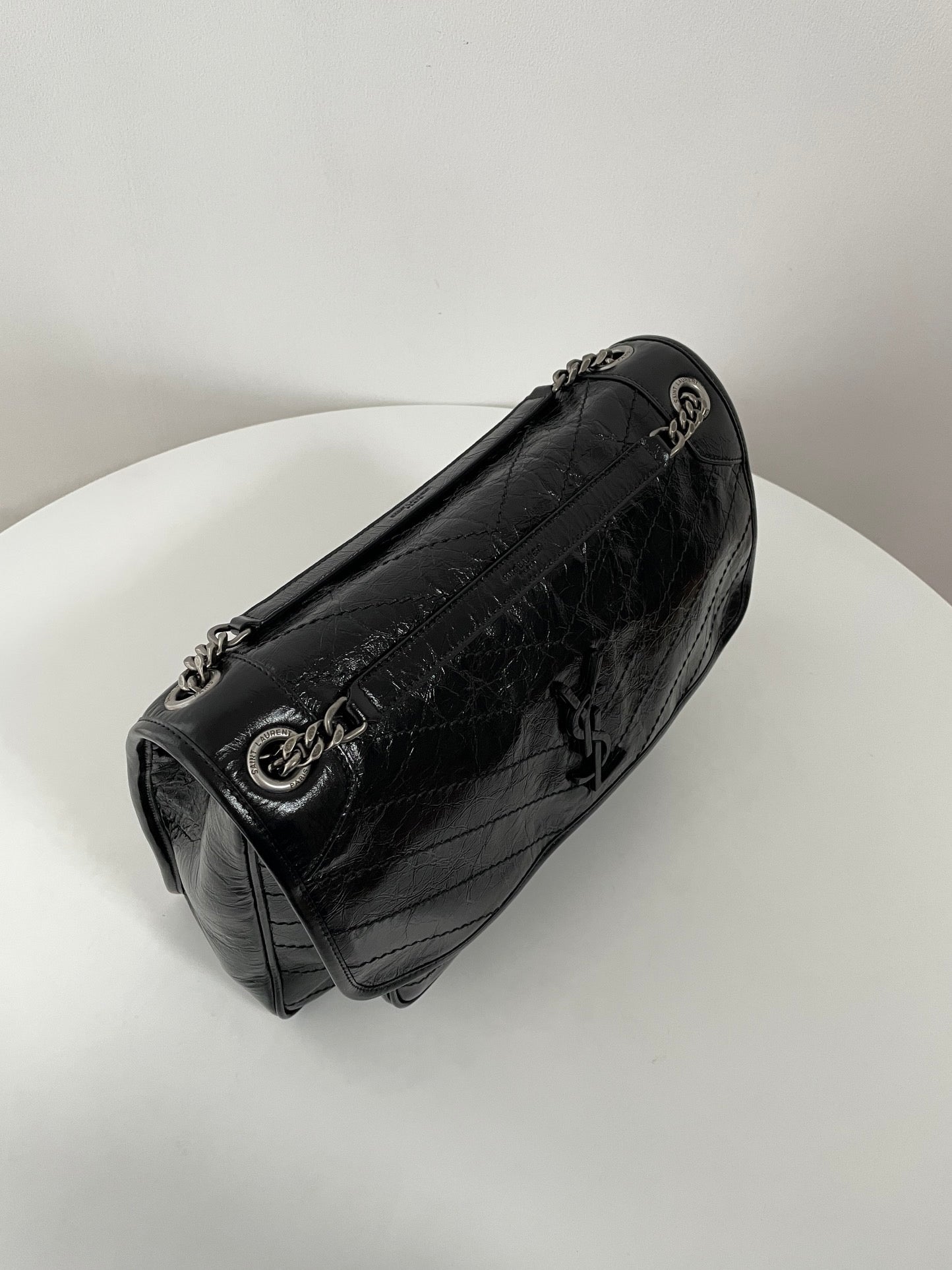 생로랑 니키백 라지 빈티지 레더