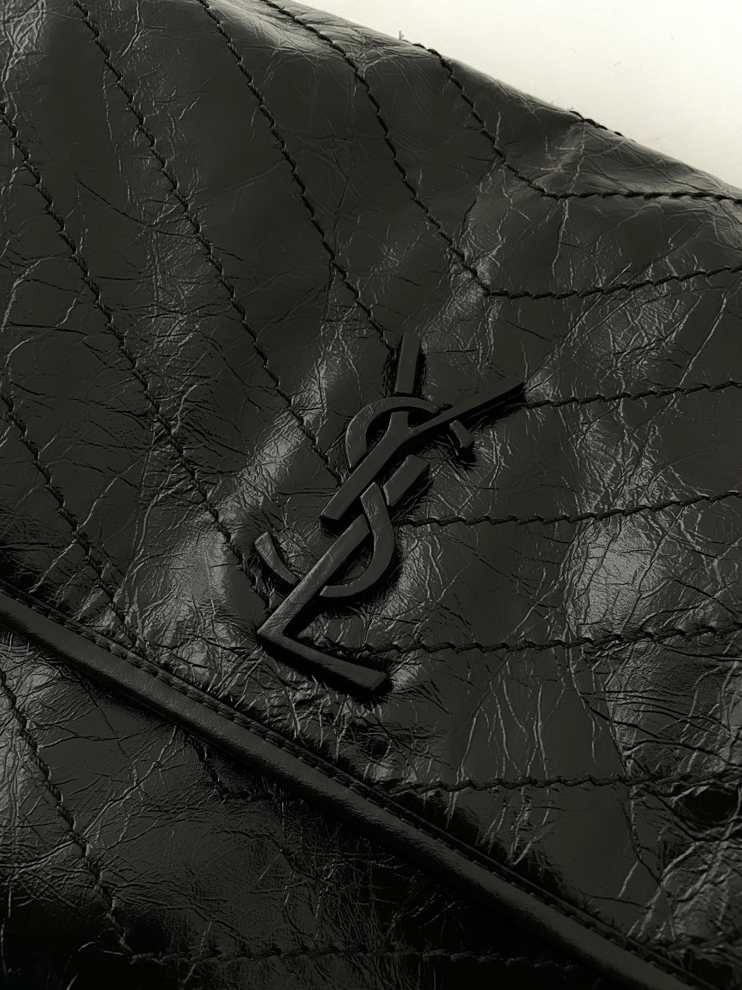 생로랑 니키백 라지 빈티지 레더